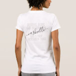 Personalized Girls Weekend Besties Trip Custom T-Shirt<br><div class="desc">Personalized Girls Weekend Trip Custom T-Shirt with editable text and wording for your date,  destination or location,  name,  and fun quote like "besties,  buds,  and beverages" makes a fun and useful keepsake for your travel squad or bridesmaids.</div>