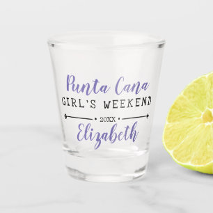 Personalized Girl's Weekend Year Shot Glass