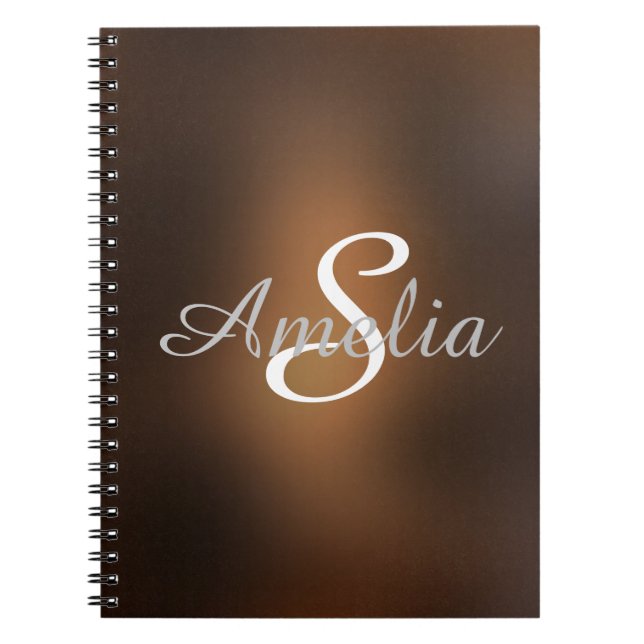 Personalized Girly Blur Name Notebook (Front)
