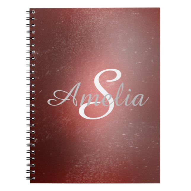 Personalized Girly Glitter Sparkles Name Notebook (Front)