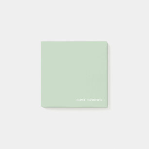 Personalized Girly Green School Post-it Notes
