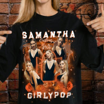 Personalized Girly Retro Orange Bootleg Y2K Rap