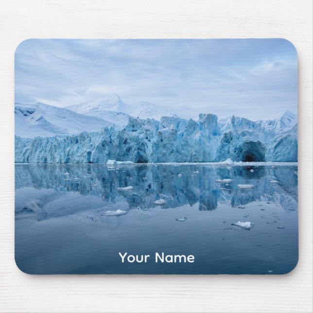Personalized Glacier Wall Reflection Mouse Pad (Front)