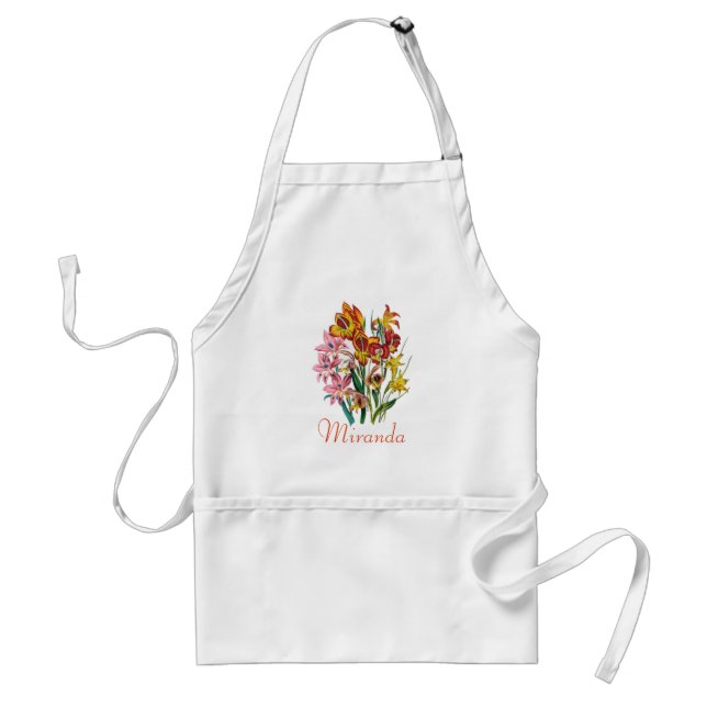 Personalized Gladioli Apron (Front)