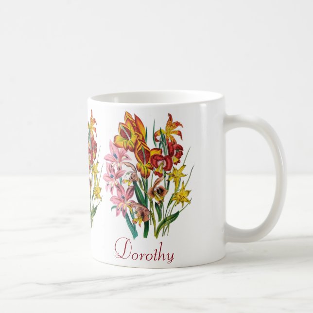 Personalized Gladioli Coffee Mug (Right)