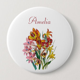 Personalized Gladioli Pin