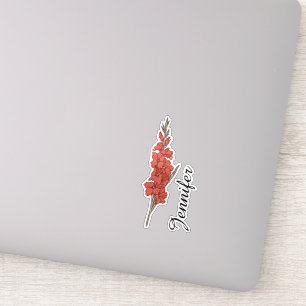Personalized Gladiolus Floral Name Botanical