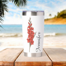 Personalized Gladiolus Floral Name Botanical