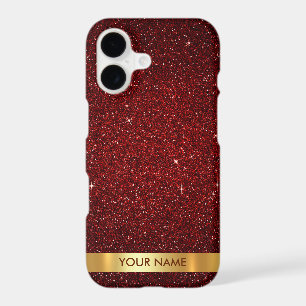 Personalized Glam Gold Red Carpet Velvet Glitter