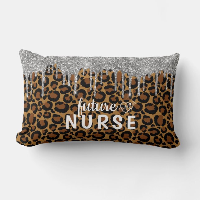 Personalized Glam Nurse Lumbar Pillow (Front)