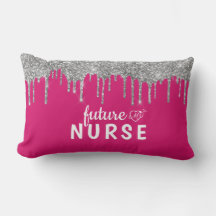 Personalized Glam Nurse Lumbar Pillow