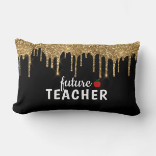 Personalized Glam Teacher Lumbar Pillow