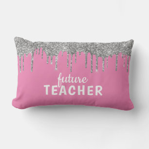 Personalized Glam Teacher Lumbar Pillow
