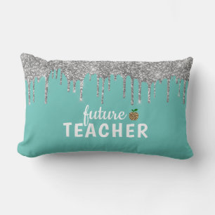 Personalized Glam Teacher Lumbar Pillow