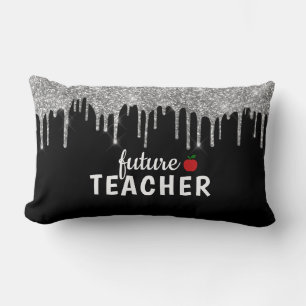 Personalized Glam Teacher Lumbar Pillow