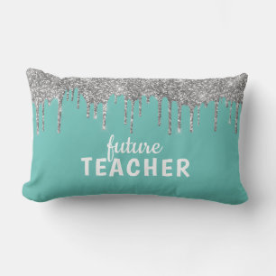 Personalized Glam Teacher Lumbar Pillow