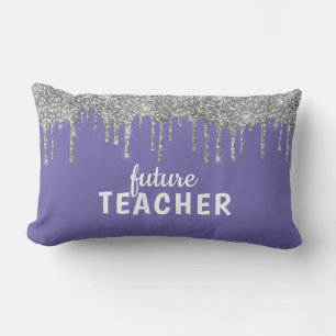 Personalized Glam Teacher Lumbar Pillow