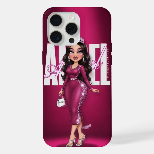 Personalized Glamour Queen Phone Case (Back)