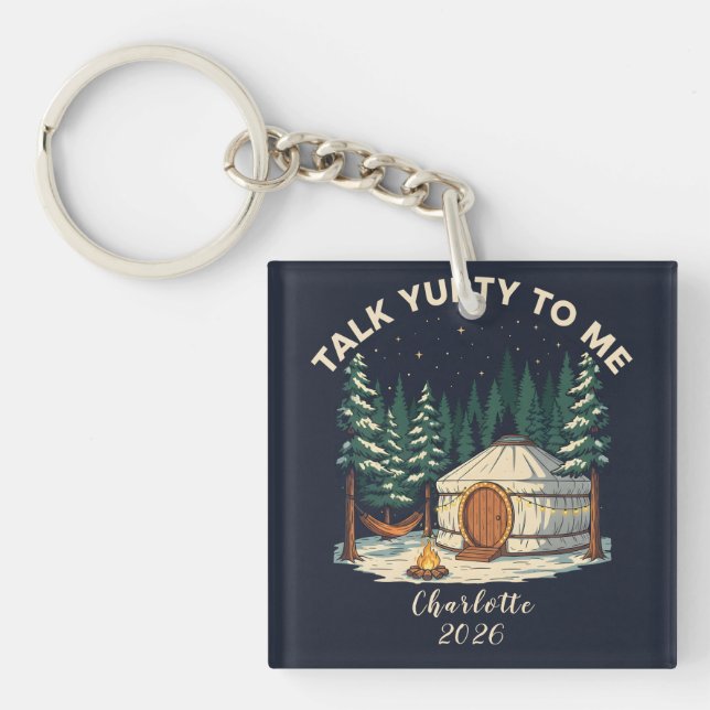 Personalized Glamping Yurt Adventure Retro Camping (Devant)