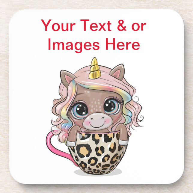 Personalized Glass Coasters - Drink Coasters Six  (Front)