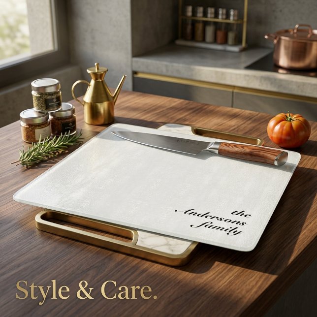 Personalized Glass Cutting Board for Kitchen Use (Personalized Glass Cutting Board for Kitchen Use)