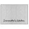 Personalized glass cutting board with custom text
