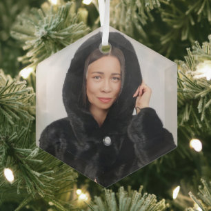 Personalized  glass ornament