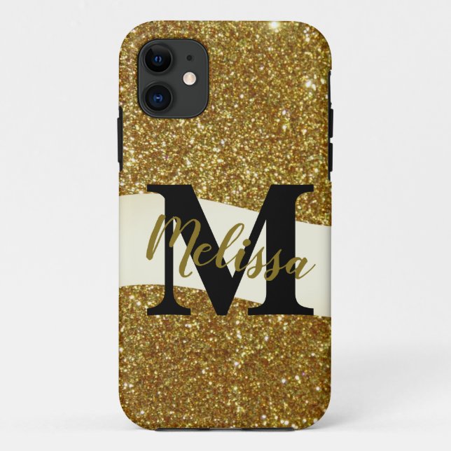 Personalized glitter  Case-Mate iPhone case (Back)