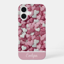 Personalized Glitter Hearts Love/Valentine's Day 