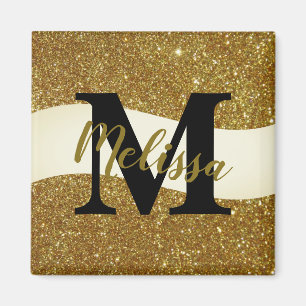 Personalized glitter  magnet