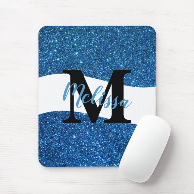 Personalized glitter  mouse pad (With Mouse)