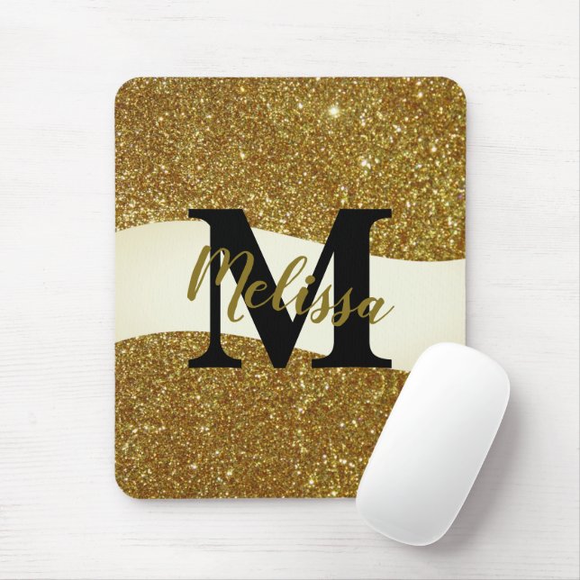 Personalized glitter  mouse pad (With Mouse)