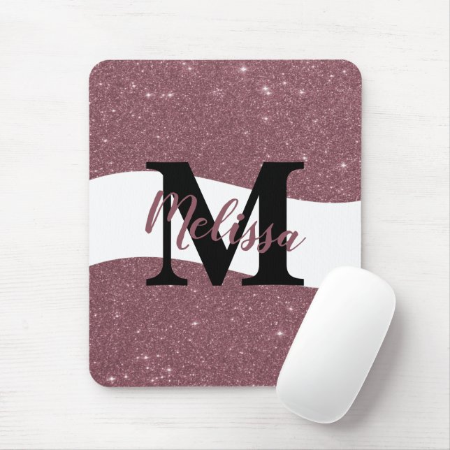 Personalized glitter  mouse pad (With Mouse)