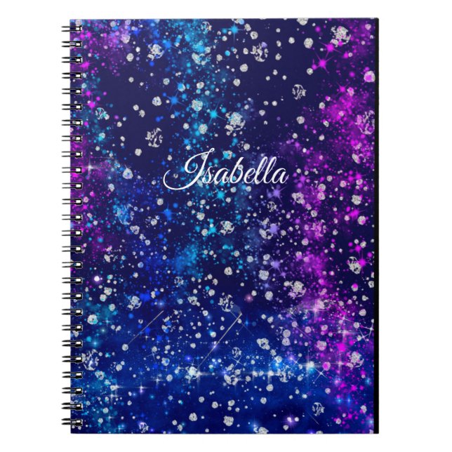 Personalized Glitter  Notebook (Front)