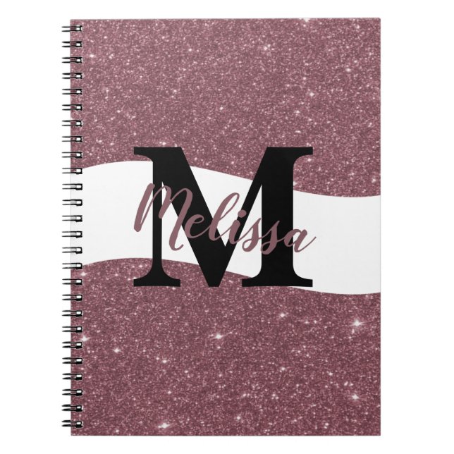 Personalized glitter notebook (Front)