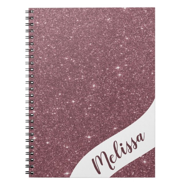 Personalized glitter notebook (Front)