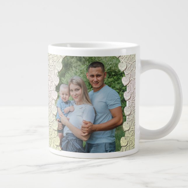 Personalized Glitter Photo Mug Wrap Design (Right)