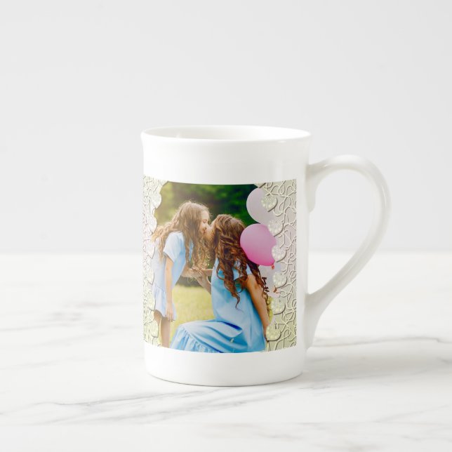 Personalized Glitter Photo Mug Wrap Design (Right)