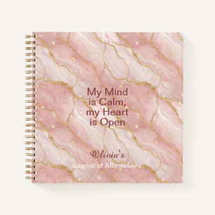 Personalized Glitter Positive Quotes Journal