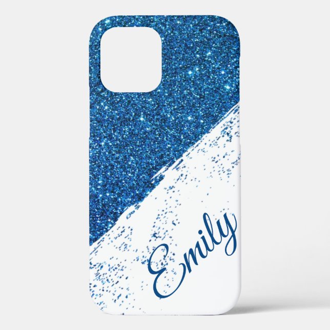 Personalized glitter spray Case-Mate iPhone case (Back)