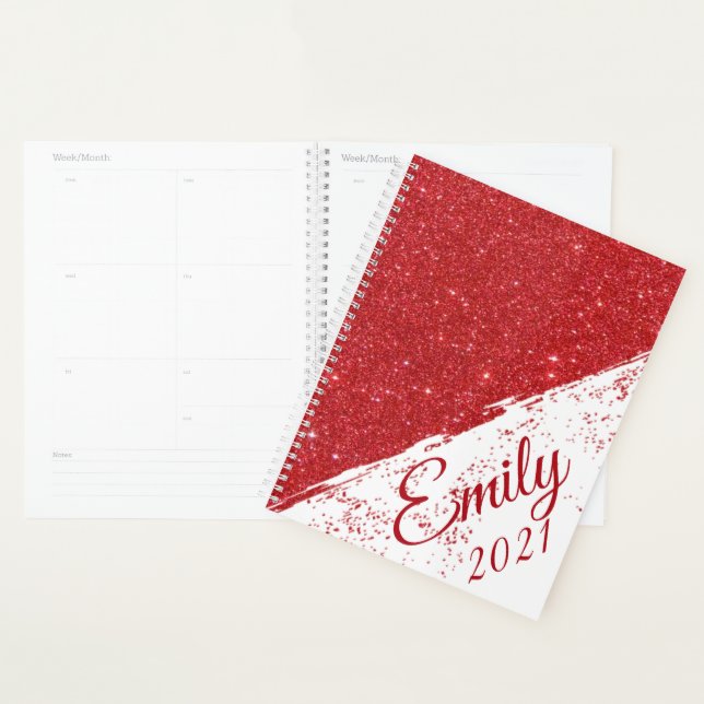 Personalized glitter spray planner (Display)