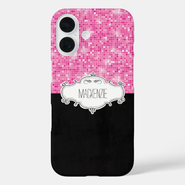 Personalized Glittery Samsung Galaxy 6 Case (Back)