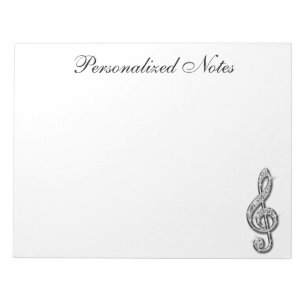 Personalized Glitzy Sparkly Diamond Music Note