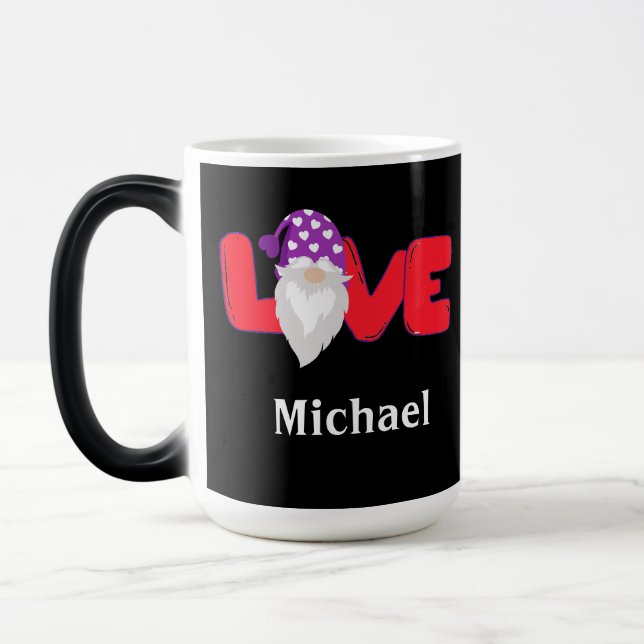 Personalized Gnome Love Mugs (Left)