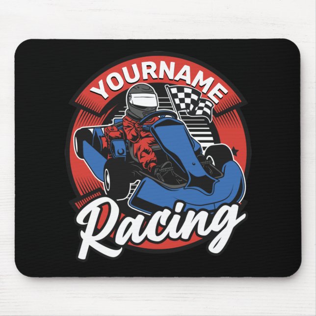 Personalized Go Kart Extreme Racing Karting Race  Mouse Pad (Front)