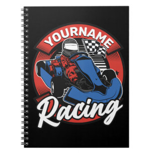 Personalized Go Kart Extreme Racing Karting Race Notebook