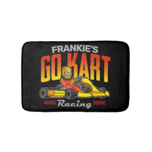 Personalized Go Kart Racing Motorsport Karting Bath Mat