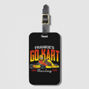 Personalized Go Kart Racing Motorsport Karting  Luggage Tag