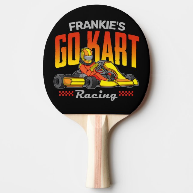 Personalized Go Kart Racing Motorsport Karting Ping Pong Paddle (Front)