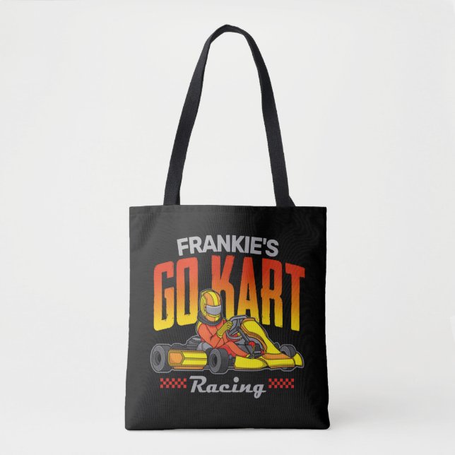 Personalized Go Kart Racing Motorsport Karting  Tote Bag (Front)